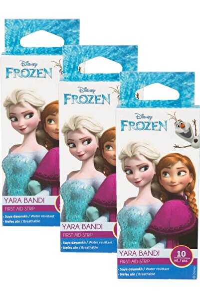 Kiva Frozen Figürlü Çocuk Yara Bandı 10'lu X 3 Paket