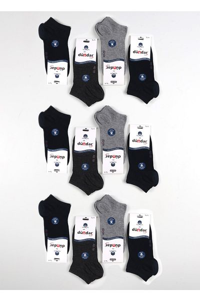 Dündar Plus Cotton Booties Seamless - Soft Wash - Scented 12 Pairs Women