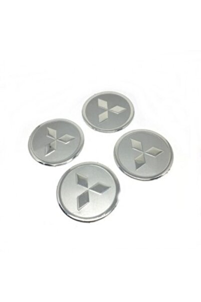 OEM Mitsubishi Alüminyum Yapıştırma Jant Göbeği Gri 4 Lü 60mm"