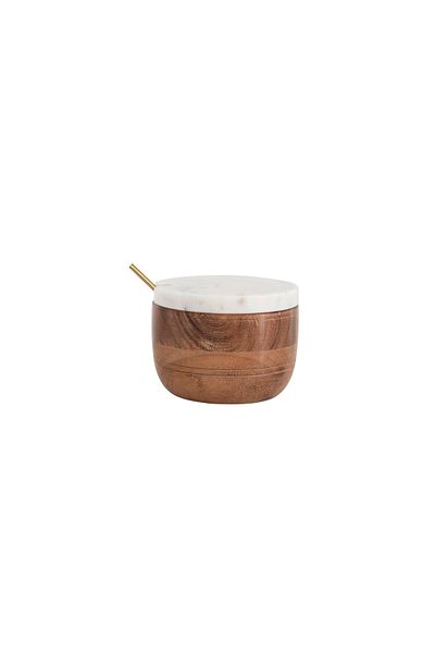 Warm Design وعاء مطلي بالرخام والخشب