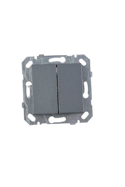 Netelsan Byobu Smoked Double Switch Commutator 1 Piece Excluding Frame
