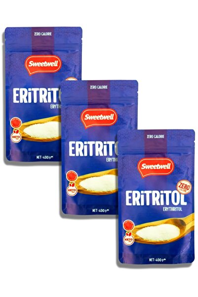 Sweetwell Eritritol Doğal Toz Tatlandırıcı 400 Gr X 3 Adet Sıfır Kalori Keto ...