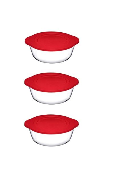 Paşabahçe Covered Borcam 2100 Cc Set of 3