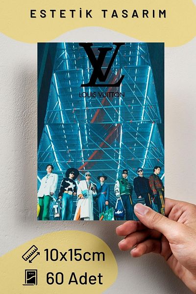 Postifull Σετ αφίσας τοίχου Bts Butter - Σετ κολάζ K-pop 60 τμχ με αυτοκόλλητο