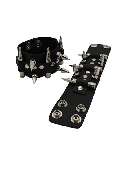 targay Cowboy Gothic Punk Metallica Style Studded Leather Bracelet