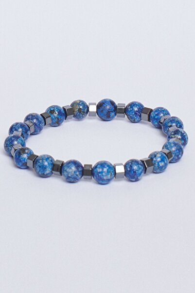 ALTINYILDIZ CLASSICS Men's Blue Natural Stone Bracelet