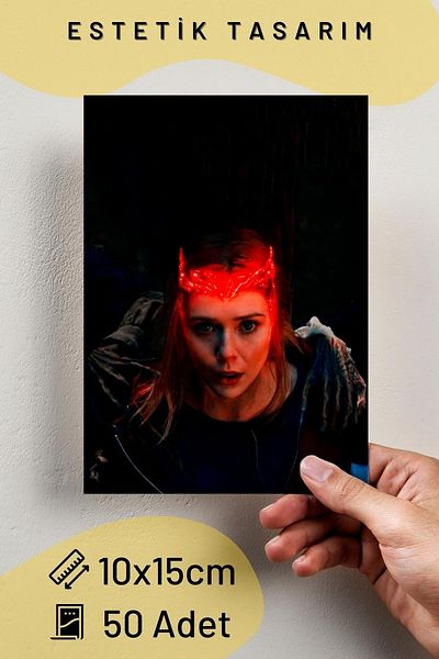 Postifull Σετ αφίσας Wanda Marvel Vision - 50 τεμάχια, 10cm*15cm, με αυτοκόλλητη πλάτη