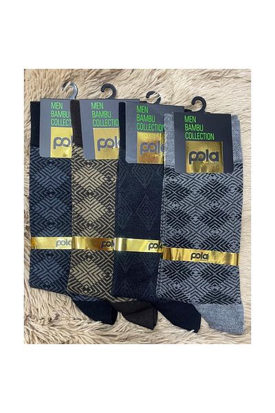 Pola Ανδρικές κάλτσες Lycra Bamboo (τετράκλινες) Mrtplbamb4