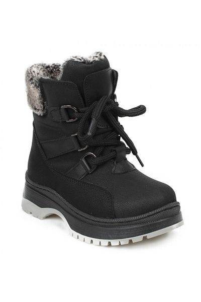 Vicco Alexis Girls' Μαύρες μπότες από συνθετικό δέρμα