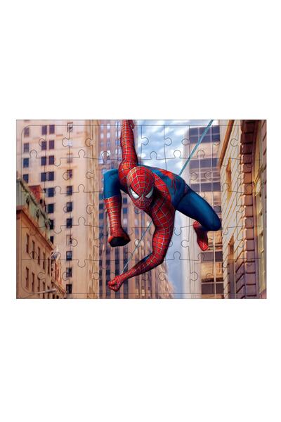 Tablo Mega Ahşap Mdf Puzzle Yapboz Örümcek Adam Iş Başında 50 Parça 35*50 Cm