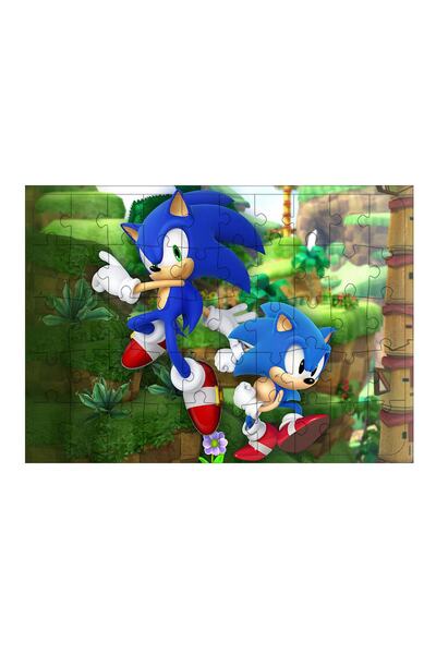 Genel Markalar Ahşap Mdf Puzzle Yapboz Sonic 255 Parça 35*50 Cm