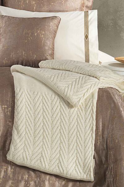 Evlen Home Collection 100% Cotton Prestige Duvet Cover Bedspread Set Dowry Set (11 Pieces) Cappuccino | Bridal Set