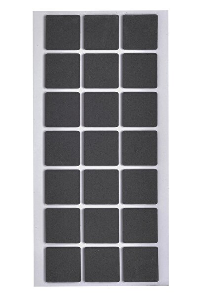 Kitchen Design Lab Siyah Keçe Kare 21 Adet 3 X 3 Cm 21 Adet Yapışkanlı Sandal...