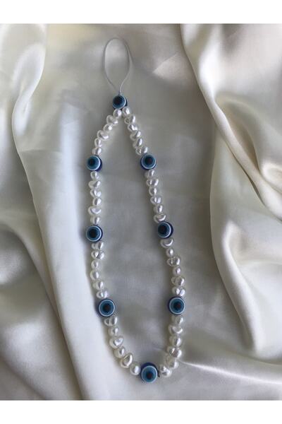 PEONY peonyofficiall Nazar Boncuk Ve Incili Telefon Charmı Telefon Askısı