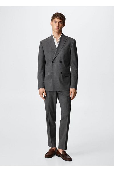 MANGO Man Slim Cut Suit Trousers