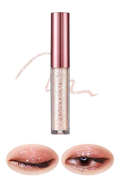 Black Rouge Glitter Içeren Yoğun Pigmentli Işıltılı Likit Göz Farı Pearlvely Glitter G02 Candy Star - 2 gr