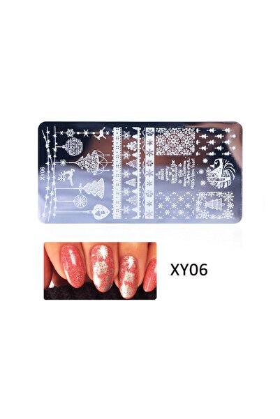 Beauty Box Christmas Noel Yılbaşı Nail Art Stampa Plakası Tırnak Stampası Tır...