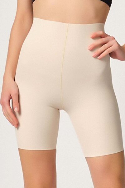 Emay Жіночий бежевий боксерський корсет з лазерним вирізом