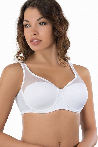 Emay Γυναικείο λευκό Push Up Underwire Gathering σουτιέν 167