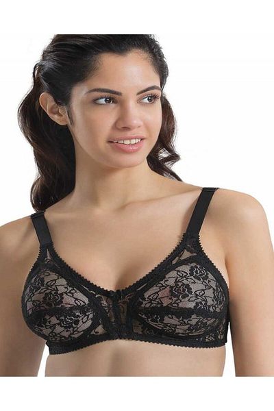 Emay Σουτιέν Minimizer Lace Gathering White 145b