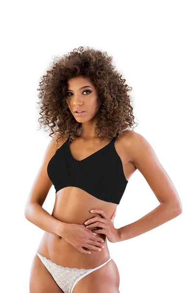 Emay Μαύρο 112 D Cotton Lifting σουτιέν