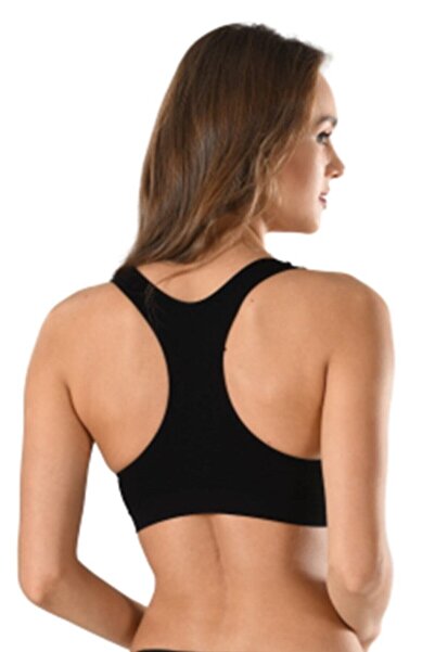 Emay Жіночий чорний спортивний бюстгальтер з підкладками 4025s