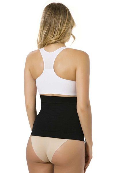 Emay Women's Black Agraffiti Double Waist Corset New Season