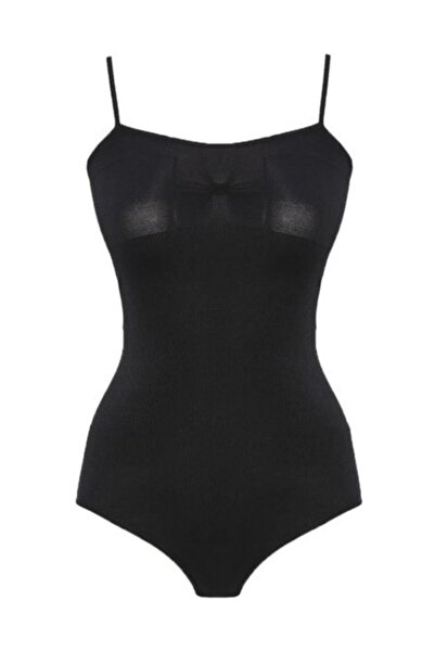 Emay Безшовний бади з петельками, підтяжками та кнопками, чорний 1925