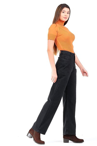 DRC trend Farmerke visokog struka sa detaljem rajsferšlusa, 90's wide leg, pa...