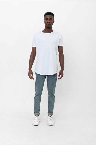 WAMOSSALAPLI Μπλουζάκι Slim Fit Oval Long Basic