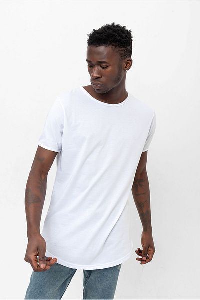 WAMOSSALAPLI Μπλουζάκι Slim Fit Oval Long Basic