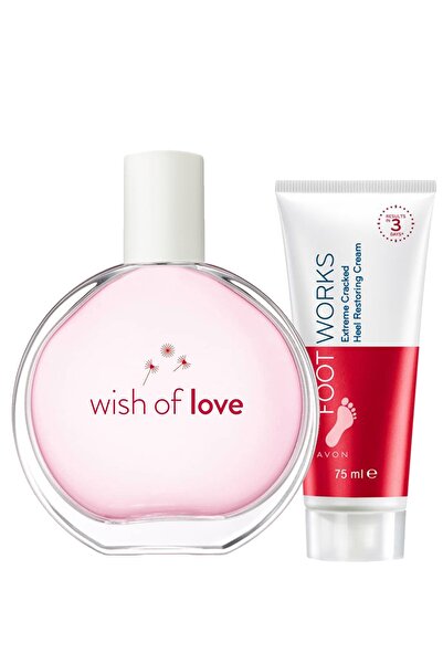 AVON Wish Of Love Kadın Parfüm Edt 50 Ml. Ve Çatlak Topukları Onarıcı Ayak Kremi 75 Ml. Paketi