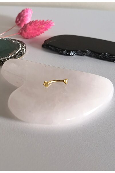 Bylin Cerrahi Çelik Zirkon Taşlı Rook Piercing , Kaş Piercing, Muz Piercing -...