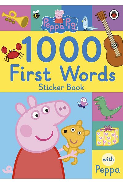 Penguin Books كتاب ملصقات الكلمات الأولى من Peppa Pig 1000