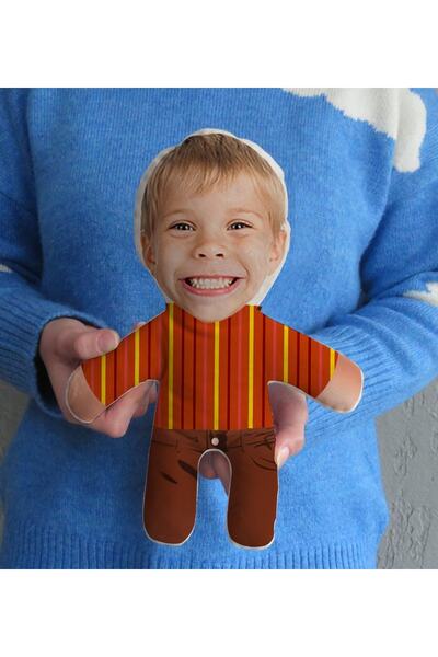 Bk Gift Gift Kişiye Özel Fotoğraflı Kostümlü Çocuk Bebek Yastık