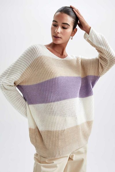 DeFacto Pullover - Lila - Oversized