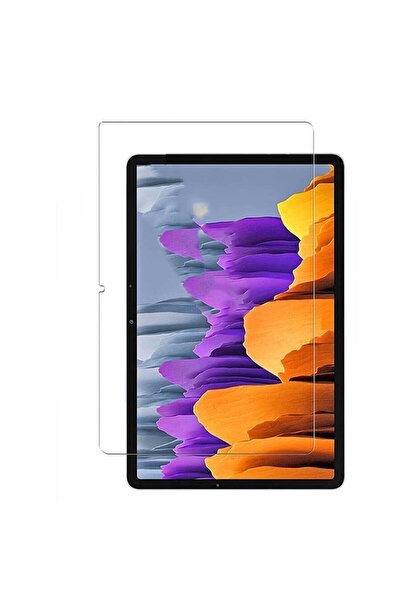 TEKNETSTORE Samsung Galaxy Tab S7 T870 Uyumlu Nano Kırılmaz Ekran Koruyucu Kırılmaz Şeffaf Cam Koruyucu Tam
