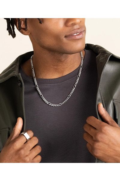 The Collection Figaro Model Men's 316 L Steel Necklace