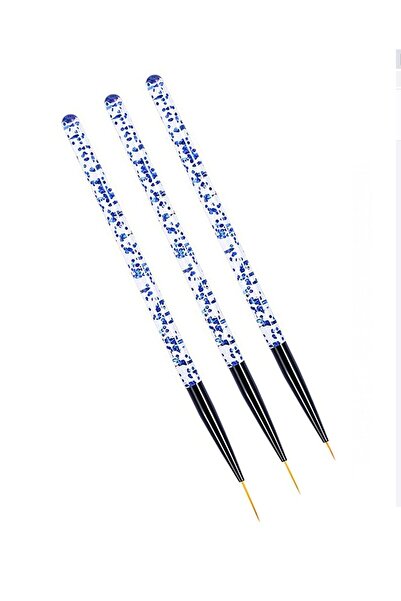Gold Beauty T-116 Tırnak Fırçası 3 Lü Simli