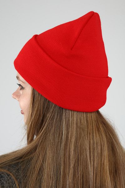 Aghilo - Red Basic Folded Beret Unisex