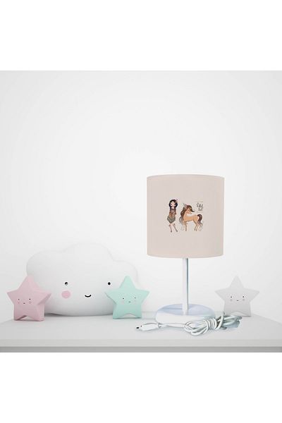 BAMBAŞKA MODA Indian Girl Patterned Lampshade
