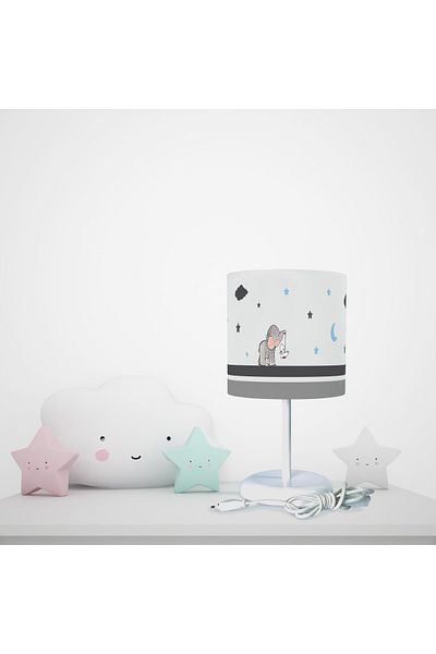BAMBAŞKA MODA Colorful Unicorn Patterned Lampshade