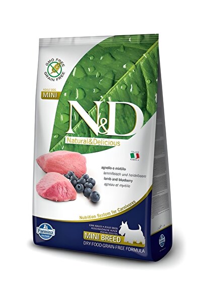 N&D Kuzulu Yaban Mersinli Tahılsız Küçük Irk Köpek Maması 2,5kg