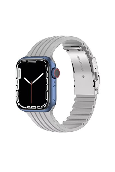 Nezih Case Apple Watch Seri 2/3/4/5/6/7/8/9/se 38/40/41mm ve Seri 10 42mm Met...