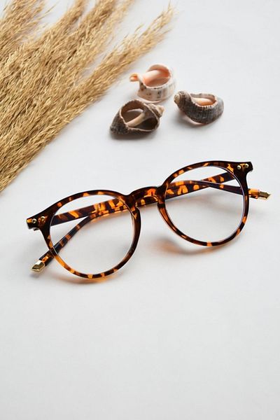 LOOKUP Unisex Blue Light Protected Women's and Men's Glasses Ce Document Screen Protector Anti Blue Light Honey Leopard