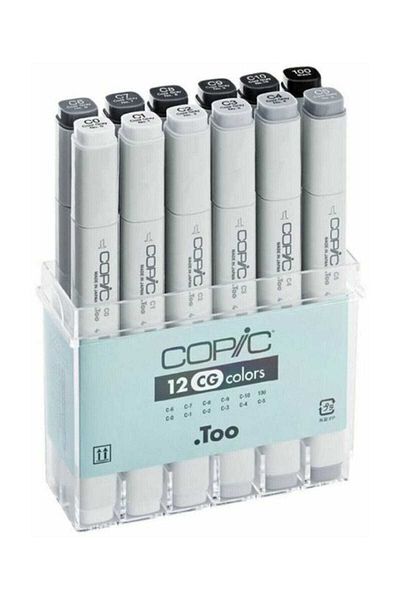 Copic Set of 12 Grey Colors5629217