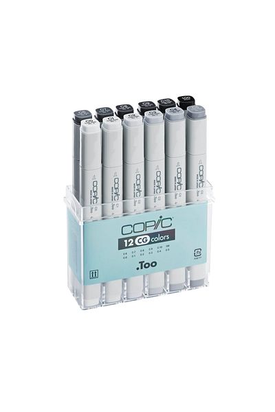 Copic Set of 12 Grey Colors5629217