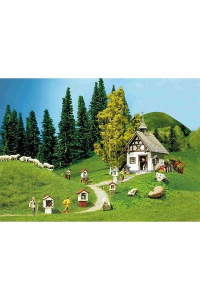 Faller Model Kapelle Mit Wegkreuzen - Roadside Crossed Chapel N:130235