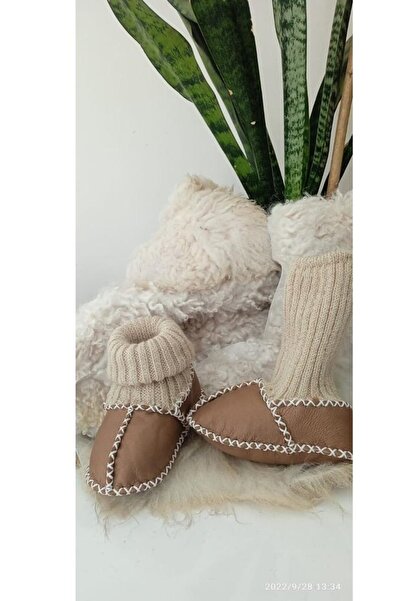 Genel Markalar Kuzu Derisi Bebek Patik Ayakkabı