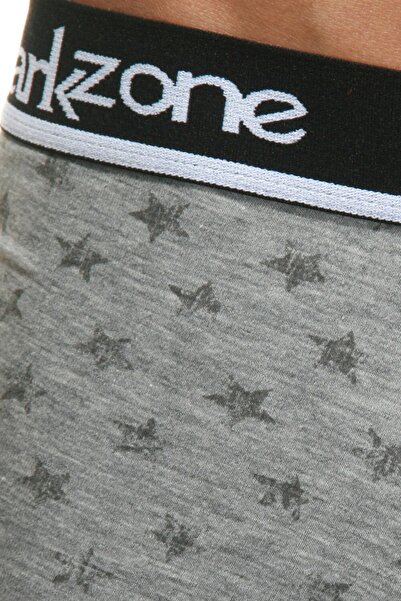 darkzone Чоловічі сірі меланжеві класичні боксери DZN2300